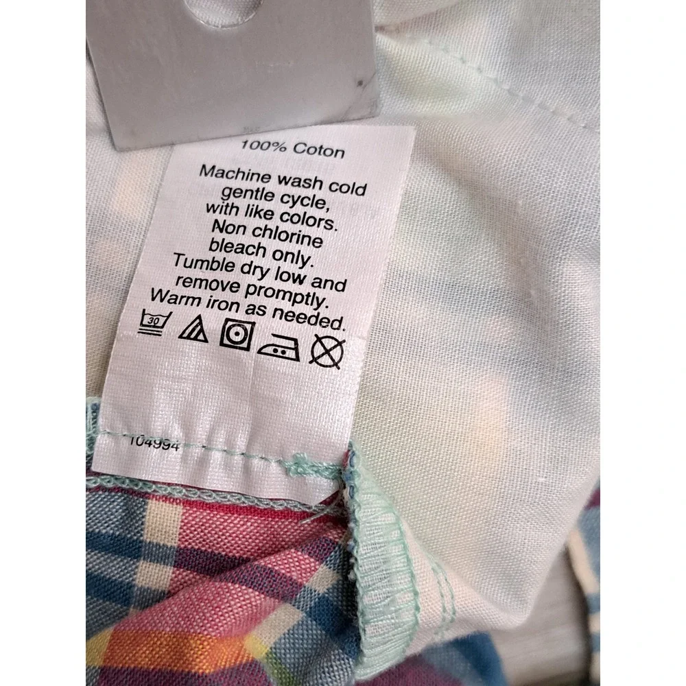J. Crew Womens Multi-Color Plaid Cotton Shorts 2014 Summer Madras Size 4